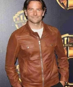 A Star Is Born Bradley Cooper Leather Brown Jacket