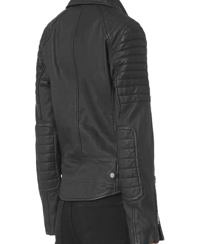 Agents of Shield Chloe Bennet Black Motorcycle Leather Jacket - Image 2