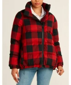 Aimee Garcia Christmas with You Puffer Jacket