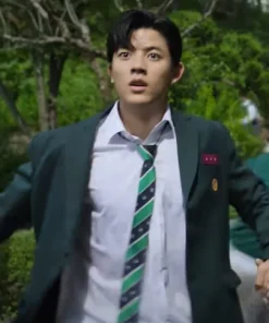 All Of Us Are Dead Park Solomon Green Blazer Jacket