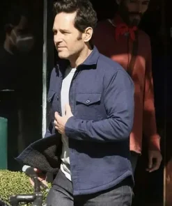 Ant Man And The Wasp Paul Rudd Blue Cotton Jacket