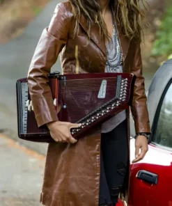Brittany Willacy Chesapeake Shores Brown Trench Coat