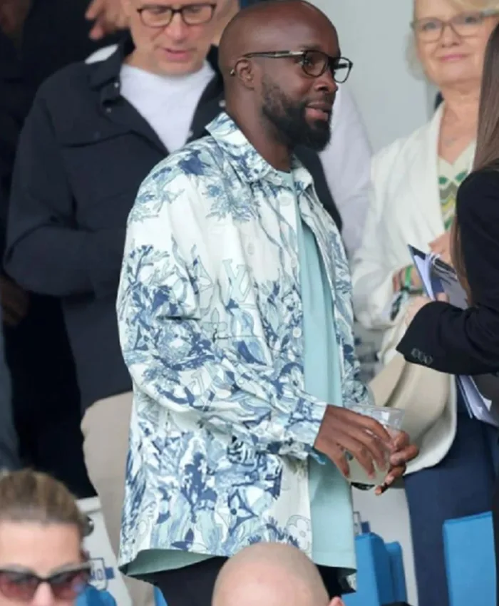 Lassana Diarra Football Match White Printed Jacket - Image 2