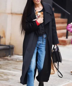 Demi Moore Black Coat