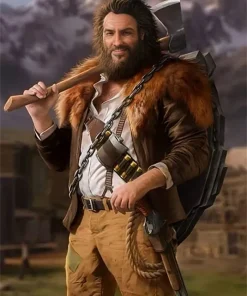 Desperados III Hector Mendoza Shearling Fur Leather Jacket