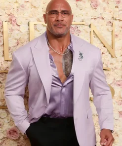 Dwayne Johnson 82nd Annual Golden Globe Awards Light Lavender Blazer