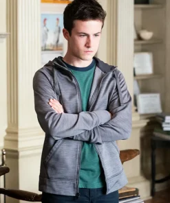 Dylan Minnette The Dropout Grey Fleece Hoodie Jacket