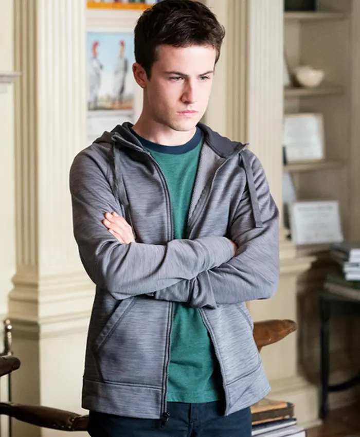 Dylan Minnette The Dropout Grey Fleece Hoodie Jacket