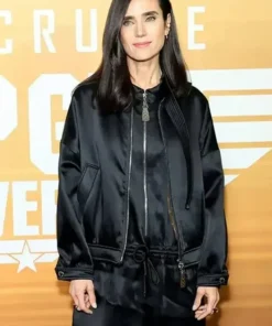 Jennifer Connelly Top Gun Maverick Premiere Satin Jacket