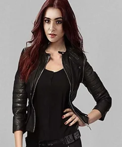 Shadowhunters Katherine McNamara Real Leather Jacket