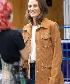 Killing Eve Camille Cottin Suede Jacket