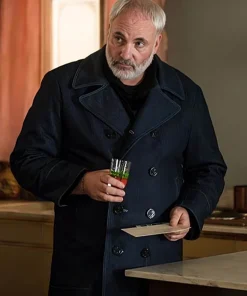 Killing Eve Kim Bodnia Denim Blue Coat