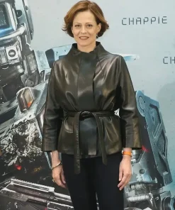 Michelle Bradley Chappie Black Leather Jacket