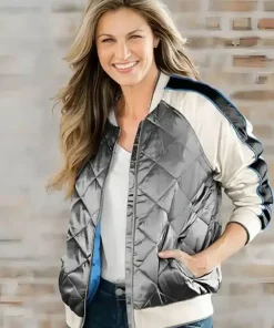 NFL Detroit Lions Erin Andrews Grey Zip-Up Jacket