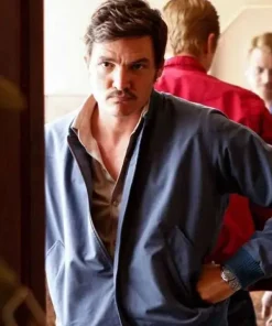 Narcos Javier Peña Blue Blazer Coat