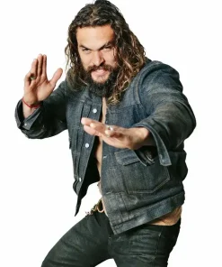 On The Roam Jason Momoa Blue Denim Jacket