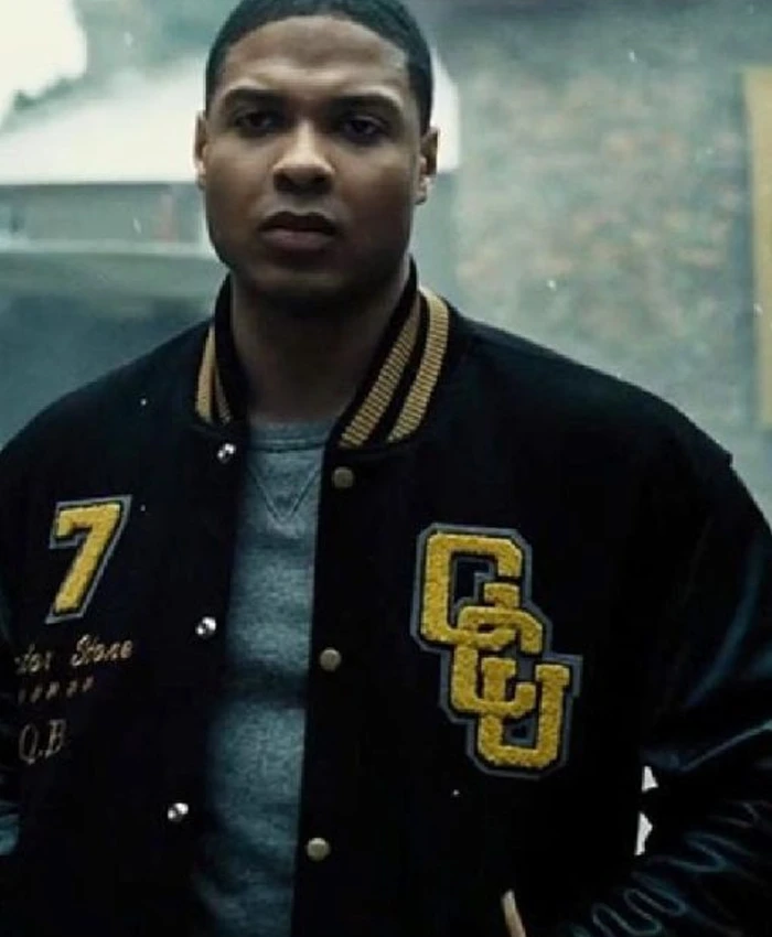 Cyborg Letterman Justice League Varsity Jacket - Image 2