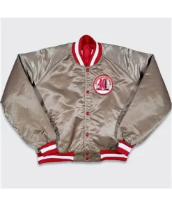 Rose Braun San Francisco 49ers Satin Full-Snap Jacket