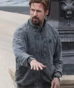 The Gray Man Ryan Gosling Cotton Bomber Grey Jacket