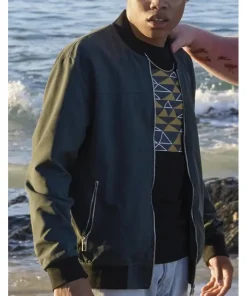 The Wilds Reed Shannon Black Bomber Varsity Jacket