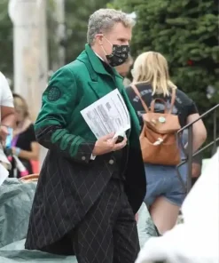 Will Ferrell Spirited Green Suit