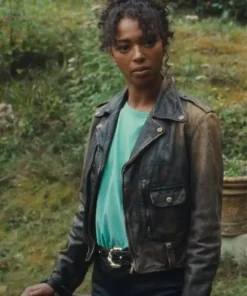 Wingwomen 2023 Manon Bresch Biker Leather Jacket