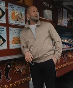 Wrath of Man Jason Statham Beige Jacket